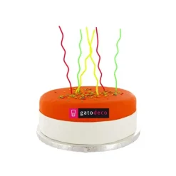 GATODECO Bougies Zig-Zag Multicolores (x6) Gatodéco* Décoration Gâteau