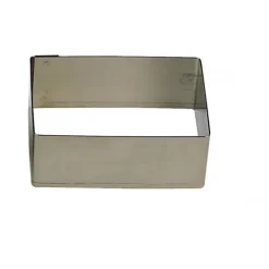 GOBEL Cadre à Mousse Inox Rectangle 20 x 10 cm x H 4,5 cm* Cercle À Patisserie