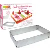 SCRAPCOOKING Cadre à Pâtisserie Extensible Inox Rectangle* Cercle À Patisserie