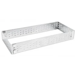 SCRAPCOOKING Cadre à Tarte Rectangle Extensible Perforé 22 à 42 cm* Cercle À Patisserie
