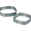 MALLARD FERRIERE Cadre Pâtisserie Carré Bombé Inox 16 cm x H 4.5 cm Mallard Ferrière* Cercle À Patisserie