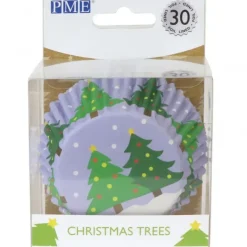 PME Caissette Cupcake Sapins de Noël x30* Moules En Papier