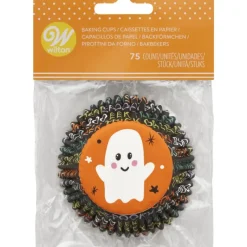 WILTON Caissettes Cupcakes Fantôme Halloween (x75)* Moules En Papier