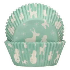 WILTON Caissettes Cupcakes Féérie Hivernale Bleue et Blanches Funcakes (x48)* Moules En Papier