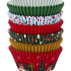 WILTON Caissettes Cupcakes Fêtes de Noël 6 motifs (x150)* Moules En Papier