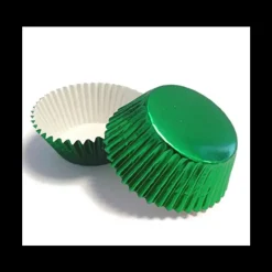 HOUSE OF MARIE Caissettes Cupcakes Vert Métallique (x24)* Machine À Pain