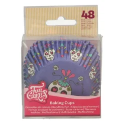 FUNCAKES Caissettes Cupcakes Violettes Fête des Morts (x48)* Moules En Papier