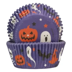 FUNCAKES Caissettes Cupcakes Violettes Halloween (x48)* Moules En Papier
