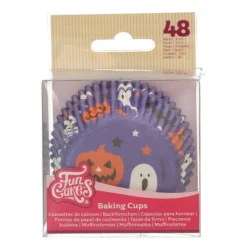 FUNCAKES Caissettes Cupcakes Violettes Halloween (x48)* Moules En Papier