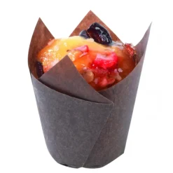 NORDIA Caissettes en Papier Tulipcup Brun Ø 3,5 cm H 6 cm* Moules En Papier
