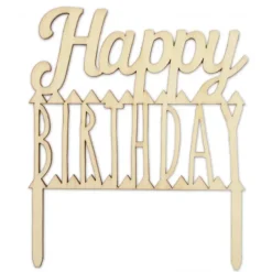 SCRAPCOOKING Cake Topper Bois Happy Birthday 12 cm* Décoration Gâteau