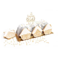 SCRAPCOOKING Cake Topper Bois Joyeux Noël 13cm* Décoration Gâteau