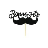 PATISDECOR Cake Topper Bonne Fête Moustache sur Pic (x30) Patisdécor* Décoration Gâteau