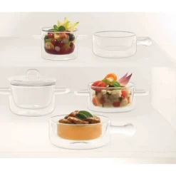 LUIGI BORMIOLI Casserole en Verre Double Paroi 25 cl (x2) THERMIC GLASS* Servir, Présenter