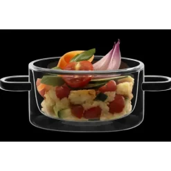 LUIGI BORMIOLI Casserole en Verre Double Paroi 27 cl (x2) THERMIC GLASS* Servir, Présenter
