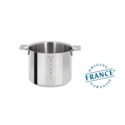CRISTEL Casserole Haute Graduée Ø 14 cm Mutine Manche Amovible Inox* Casseroles