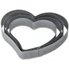 PAVONI Cercle à Entremets Coeur Inox Micro-perforé 20,5 x 19 cm x H 3,5 cm* Cercle À Patisserie
