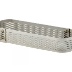 MALLARD FERRIERE Cercle à Tarte Oblong Inox Perforé 18x6 cm H.2 cm* Cercle À Patisserie