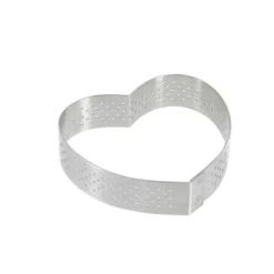 DE BUYER Cercle perforé forme coeur ø 8 cm de L'école Valrhona par* Cercle À Patisserie