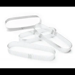 SCRAPCOOKING Cercles à Tarte Individuels Perforés Eclair 15 x 4 cm (x4)* Cercle À Patisserie