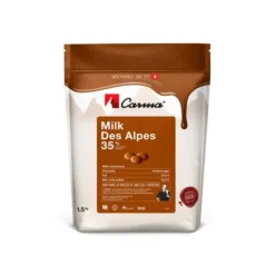 CALLEBAUT Chocolat au Lait Milk des Alpes 35% 1.5 Kg Carma* Chocolat De Couverture