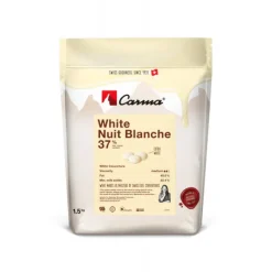 CALLEBAUT Chocolat Blanc Nuit Blanche 37% 1,5kg Carma* Chocolat De Couverture