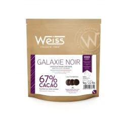 WEISS Chocolat Noir 67% 1 kg Galaxie* Chocolat De Couverture