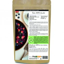 WEISS Chocolat Noir 100% Fondettes 250g* Chocolat De Couverture