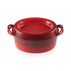 LE CREUSET Cocotte Doufeu Ovale en Fonte 32 cm Cerise* Cocotte En Fonte