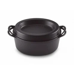 LE CREUSET Cocotte Doufeu Ovale en Fonte 32 cm Noir Mat* Cocotte En Fonte