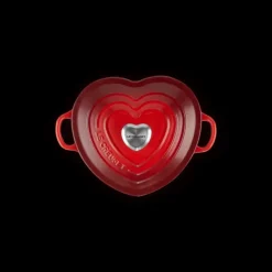 LE CREUSET Cocotte en Fonte Cœur 20 cm Cerise* Cocotte En Fonte