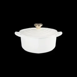 LE CREUSET Cocotte en Fonte Cœur 20 cm Blanc* Cocotte En Fonte