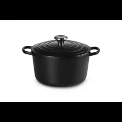 LE CREUSET Cocotte en Fonte Haute 26 cm Noir Ebène* Cocotte En Fonte