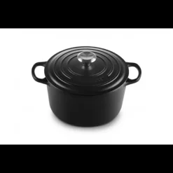 LE CREUSET Cocotte en Fonte Haute 26 cm Noir Ebène* Cocotte En Fonte