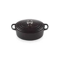LE CREUSET Cocotte en fonte Ovale 29 cm Noir mat Signature* Cocotte En Fonte