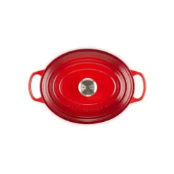 LE CREUSET Cocotte en fonte Ovale 40 cm Cerise Signature* Cocotte En Fonte