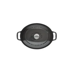 CHASSEUR Cocotte en Fonte Ovale 29 cm Caviar* Cocotte En Fonte