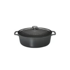 CHASSEUR Cocotte en Fonte Ovale 29 cm Caviar* Cocotte En Fonte