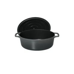 CHASSEUR Cocotte en Fonte Ovale 29 cm Caviar* Cocotte En Fonte