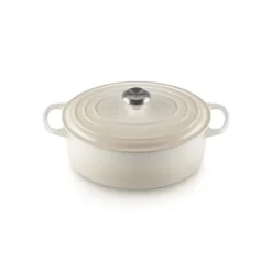 LE CREUSET Cocotte en fonte Ovale 31 cm Meringue Signature* Cocotte En Fonte