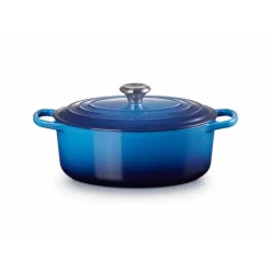 LE CREUSET Cocotte en fonte Ovale 31 cm Azur Signature* Cocotte En Fonte