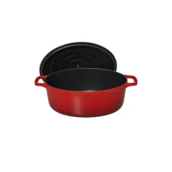 CHASSEUR Cocotte en Fonte Ovale 31 cm Rubis* Cocotte En Fonte