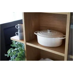 LE CREUSET Cocotte en fonte Ovale 29 cm Meringue Signature* Cocotte En Fonte