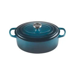 LE CREUSET Cocotte en fonte Ovale 31 cm Deep Teal Signature* Cocotte En Fonte
