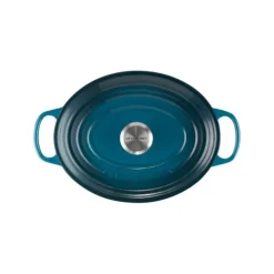 LE CREUSET Cocotte en fonte Ovale 31 cm Deep Teal Signature* Cocotte En Fonte