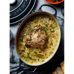 LE CREUSET Cocotte en fonte Ovale 35 cm Noir mat Signature* Cocotte En Fonte