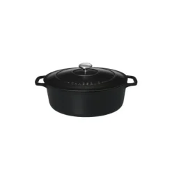 CHASSEUR Cocotte en Fonte Ovale 29 cm Noir Mat* Cocotte En Fonte