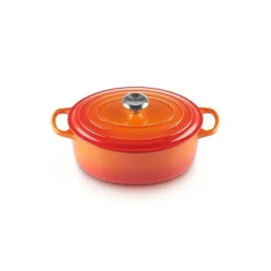 LE CREUSET Cocotte en Fonte Ovale 31 cm Volcanique Signature* Cocotte En Fonte