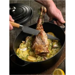 LE CREUSET Cocotte en fonte Ovale 40 cm Noir mat Signature* Cocotte En Fonte