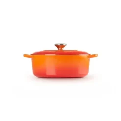 LE CREUSET Cocotte en Fonte Ovale 29 cm Volcanique Signature* Cocotte En Fonte